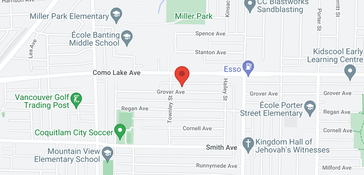 map of 839 GROVER AVENUE